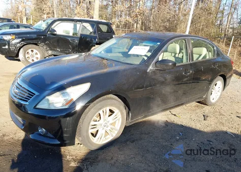 2011 Infiniti G25 z USA, uszkodzony, nr VIN JN1DV6AP9BM601729